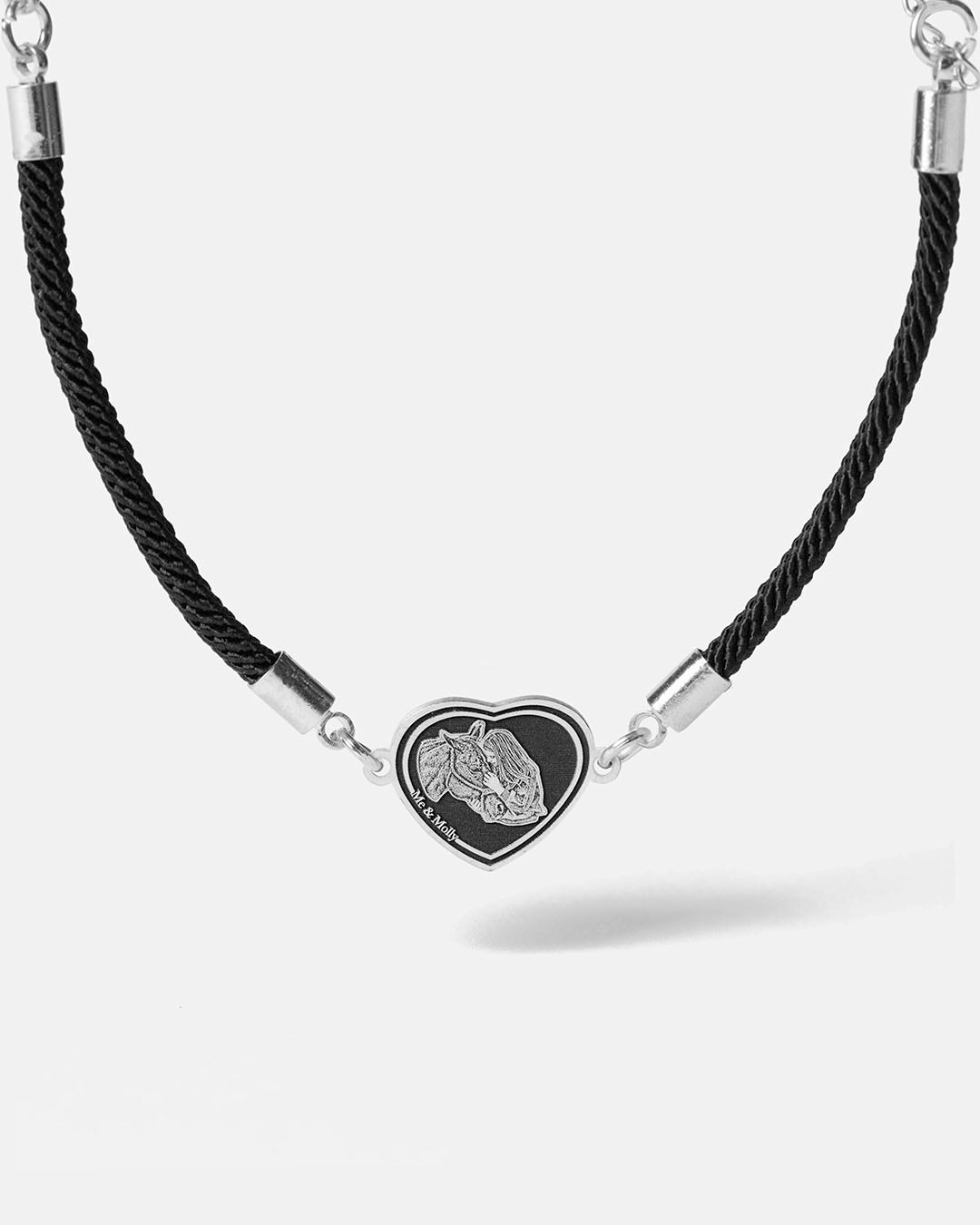Pulsera Corazón Negro