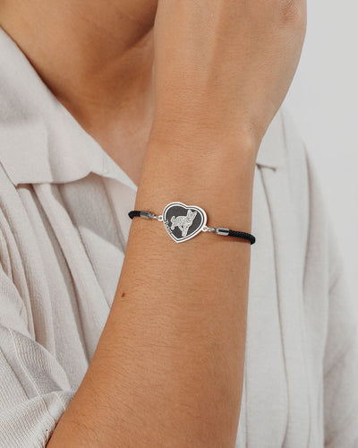 Pulsera Corazón Negro