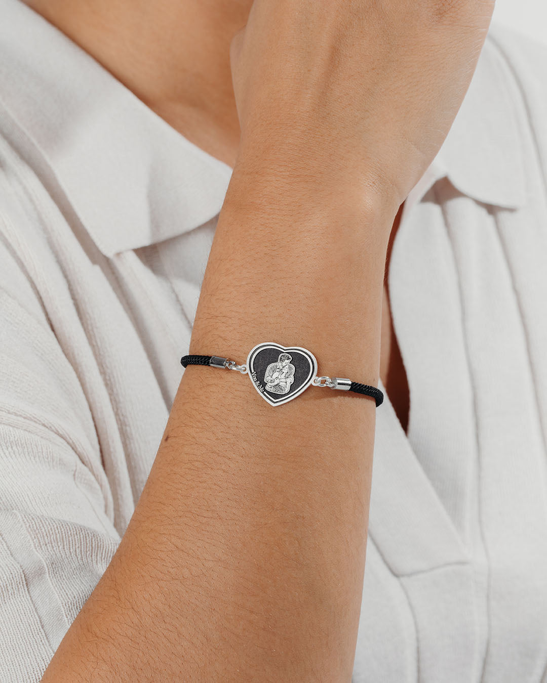 Pulsera Corazón Negro