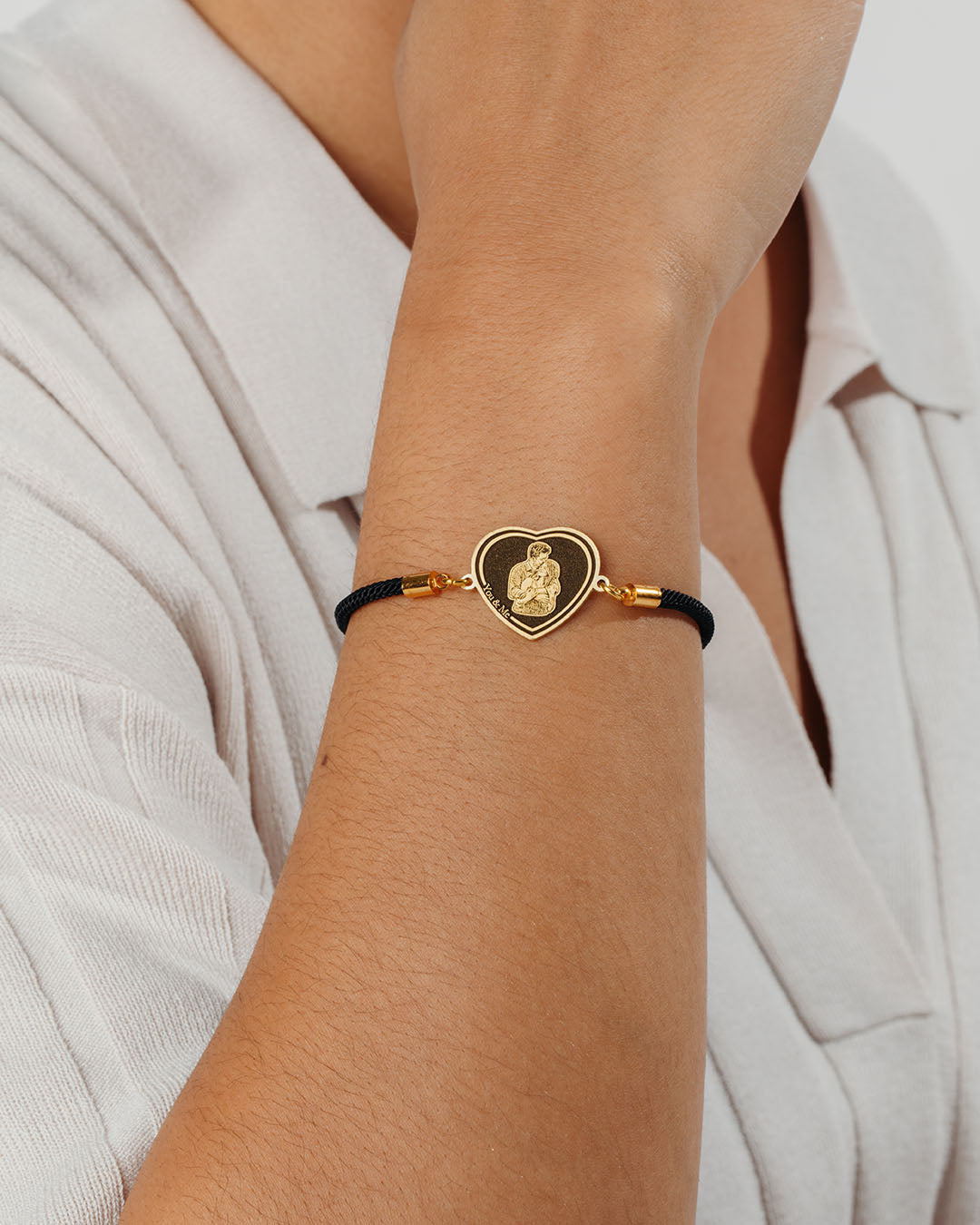 Pulsera Corazón Negro