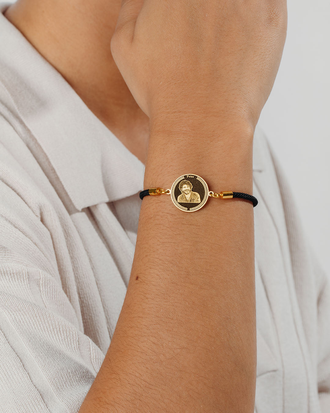 Pulsera Medallón Negro
