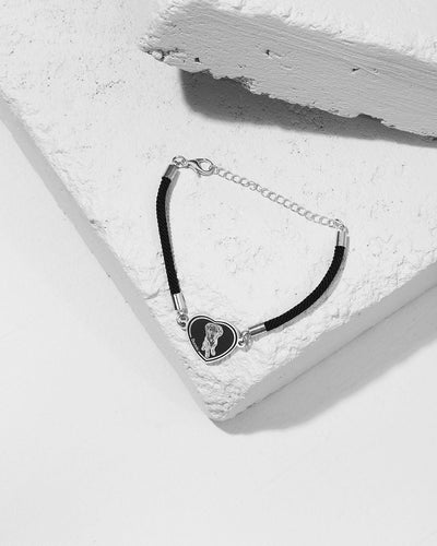 Pulsera Corazón Negro